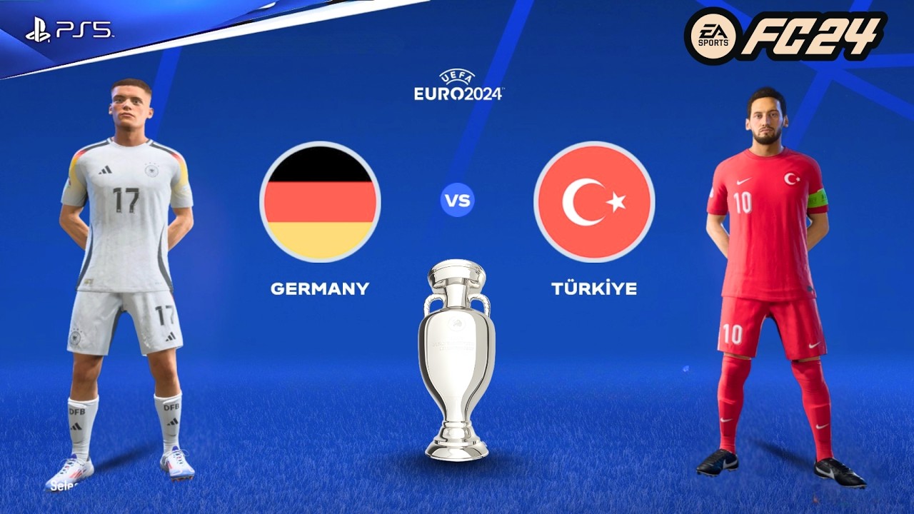 FC 24 | GERMANY vs TURKEY | Euro 2024 Highlights | Orkun Kokcu & Baris Yilmaz Stun Germany! (1-2)