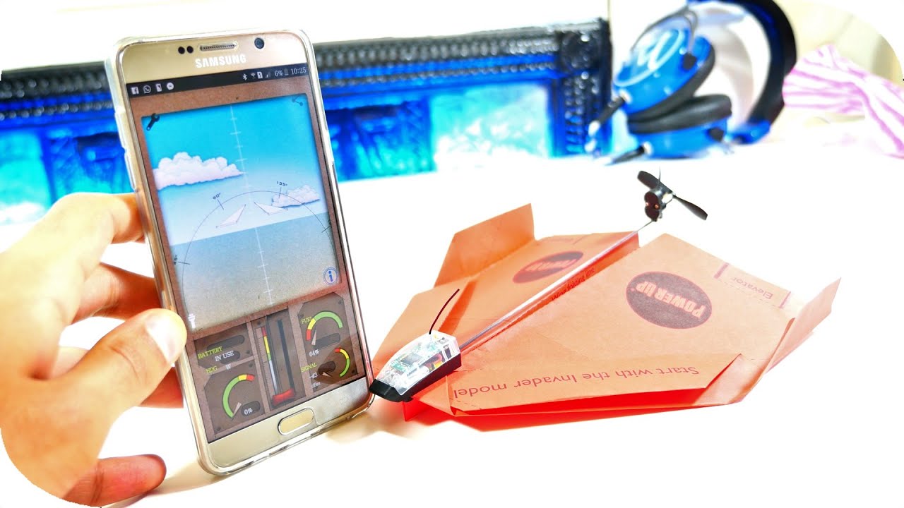 The Smartphone Controlled Paper Plane!