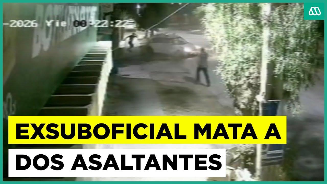 Suboficial en retiro dispara y mata a dos asaltantes que intentaron robarle su auto