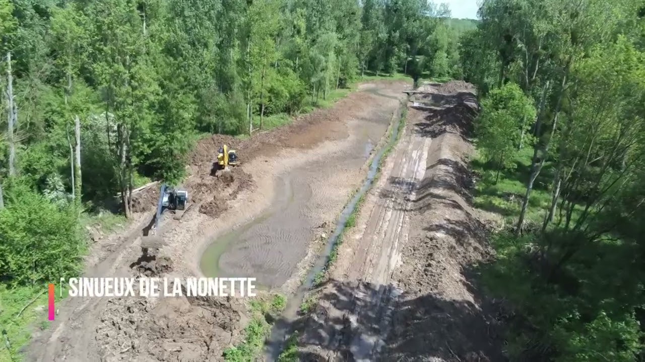 Travaux de restauration de la Nonette à Nanteuil le Haudouin (60)