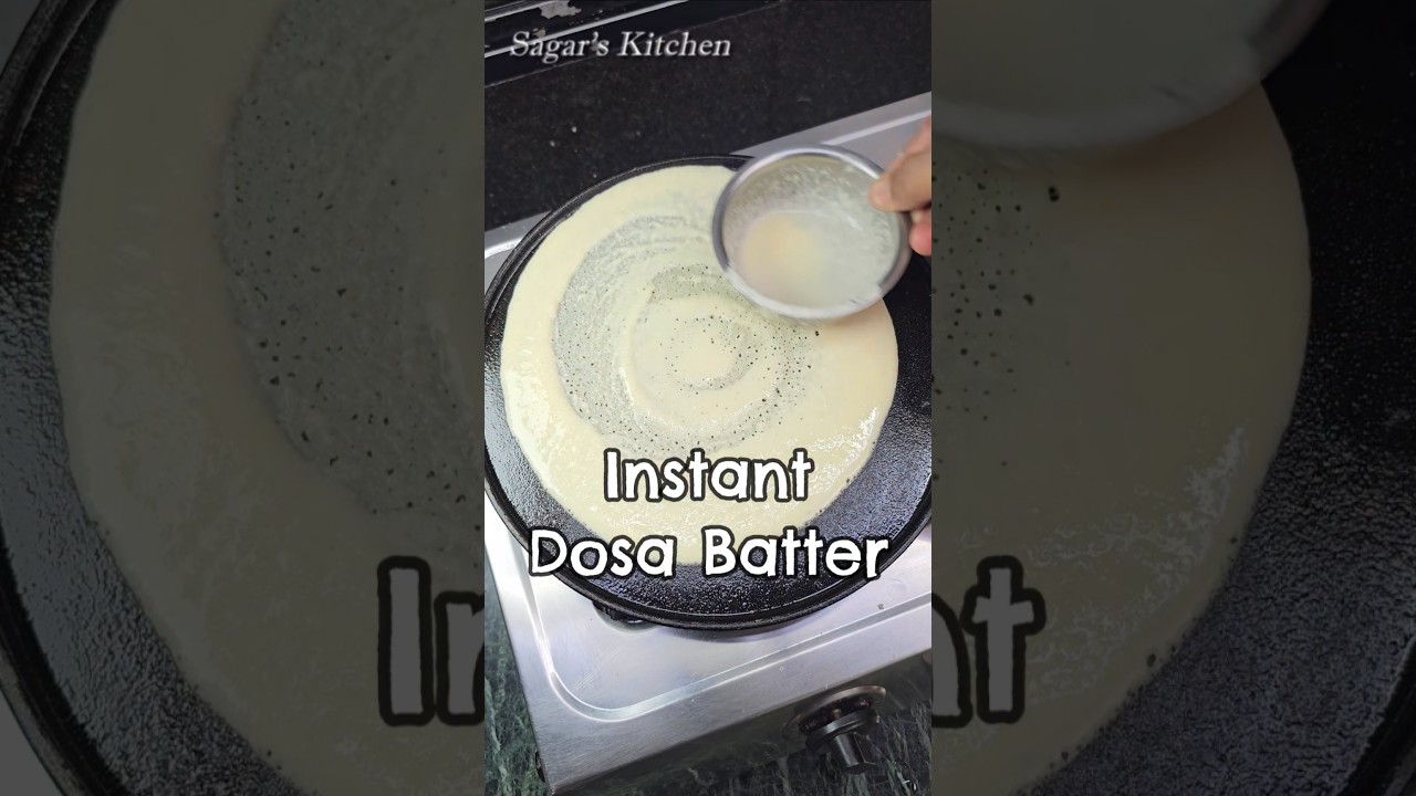 Instant Dosa Batter Recipe #Shorts
