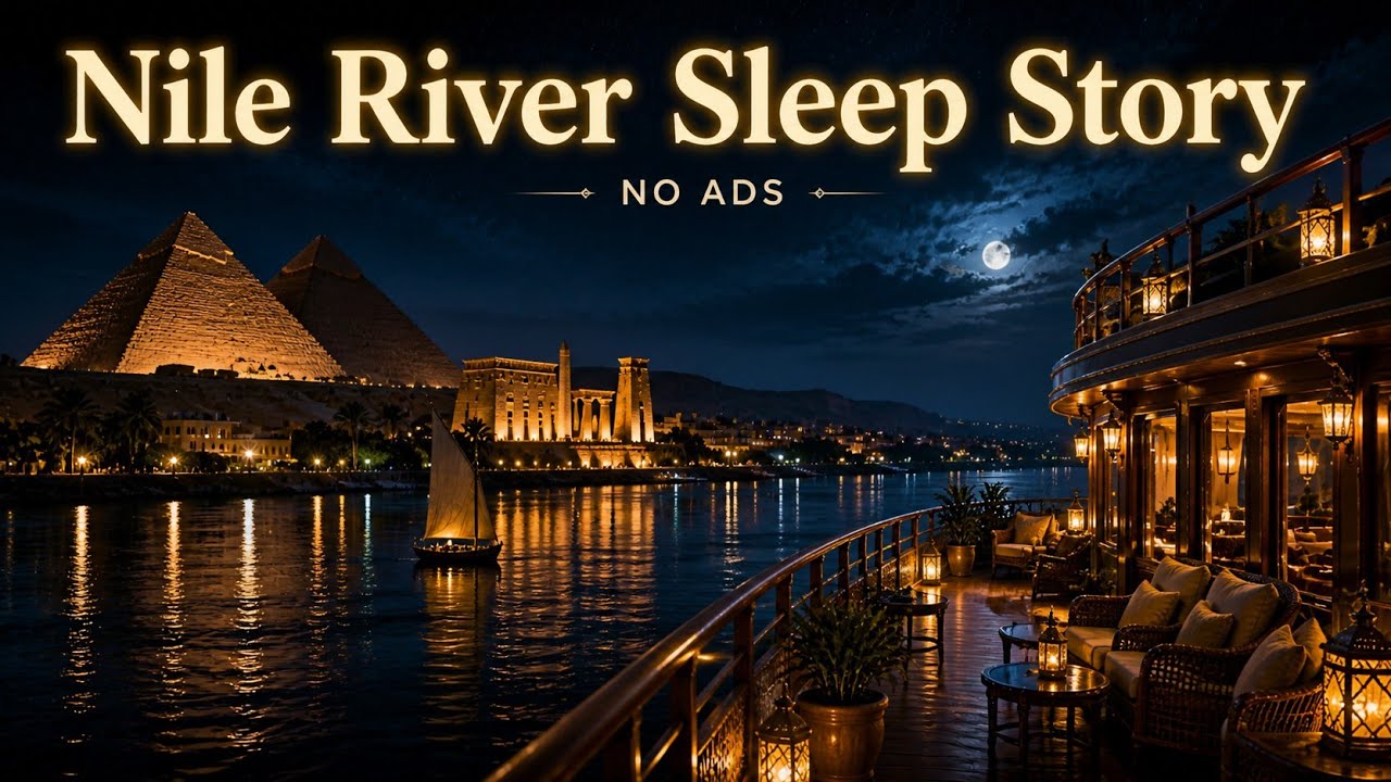 A Midnight Cruise on the Nile River: Egypt Night Journey | Deep Sleep