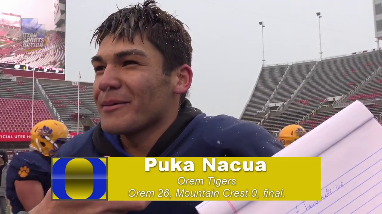 4A Football Championship: Puka Nacua's (Orem Tigers) Post-Game Interview  (2017).