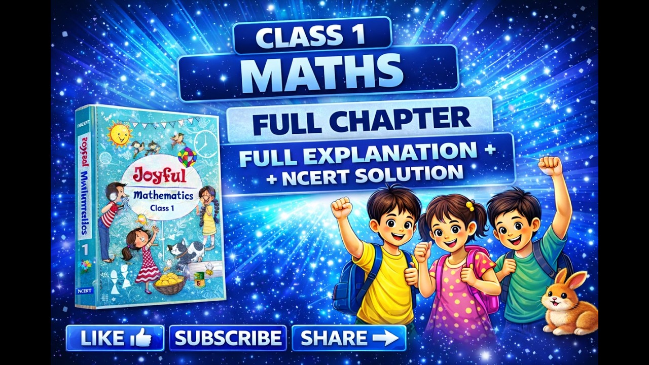 🎥📚 Class 1 Maths | Chapter 2 ✨ What is Long? What is Round? ✨ | Full Explanation + NCERT Solutions ✅