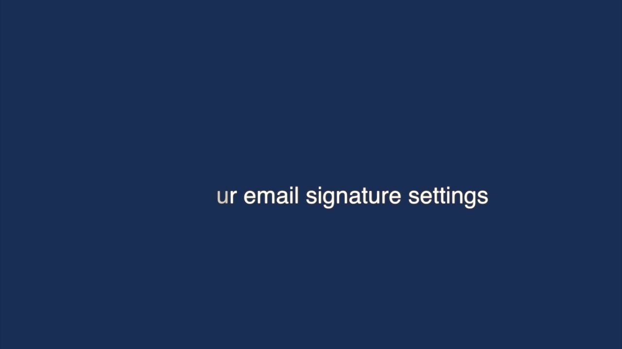 How to add an email signature to Apple Mail on iOS