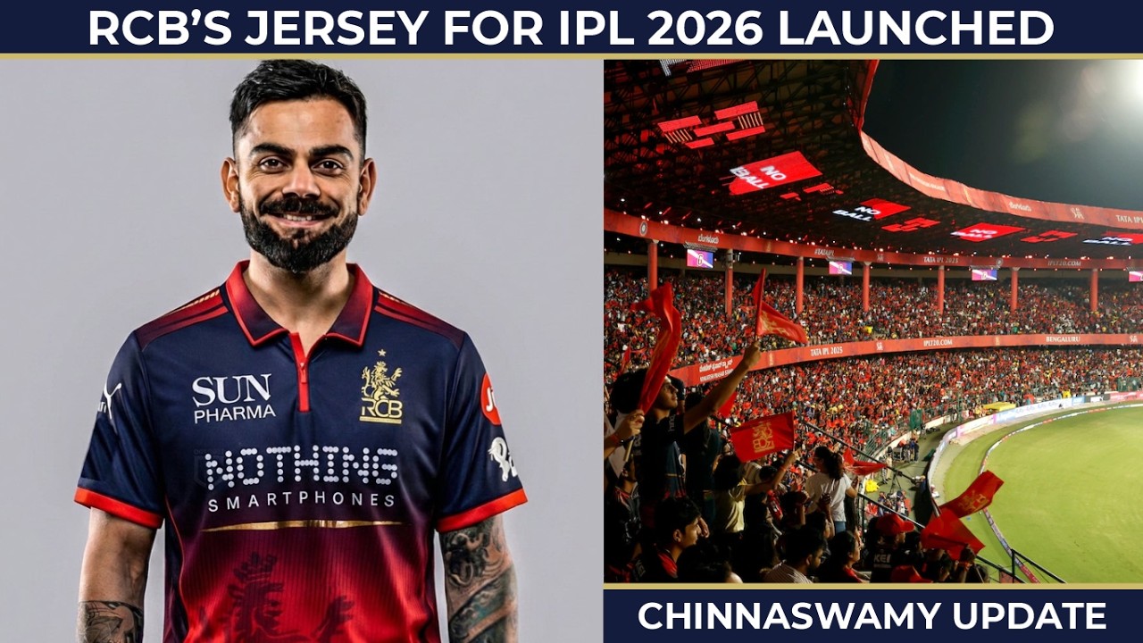 New RCB 2026 Jersey Revealed | IPL matches at Chinnaswamy not confirmed yet as RCB explore venues