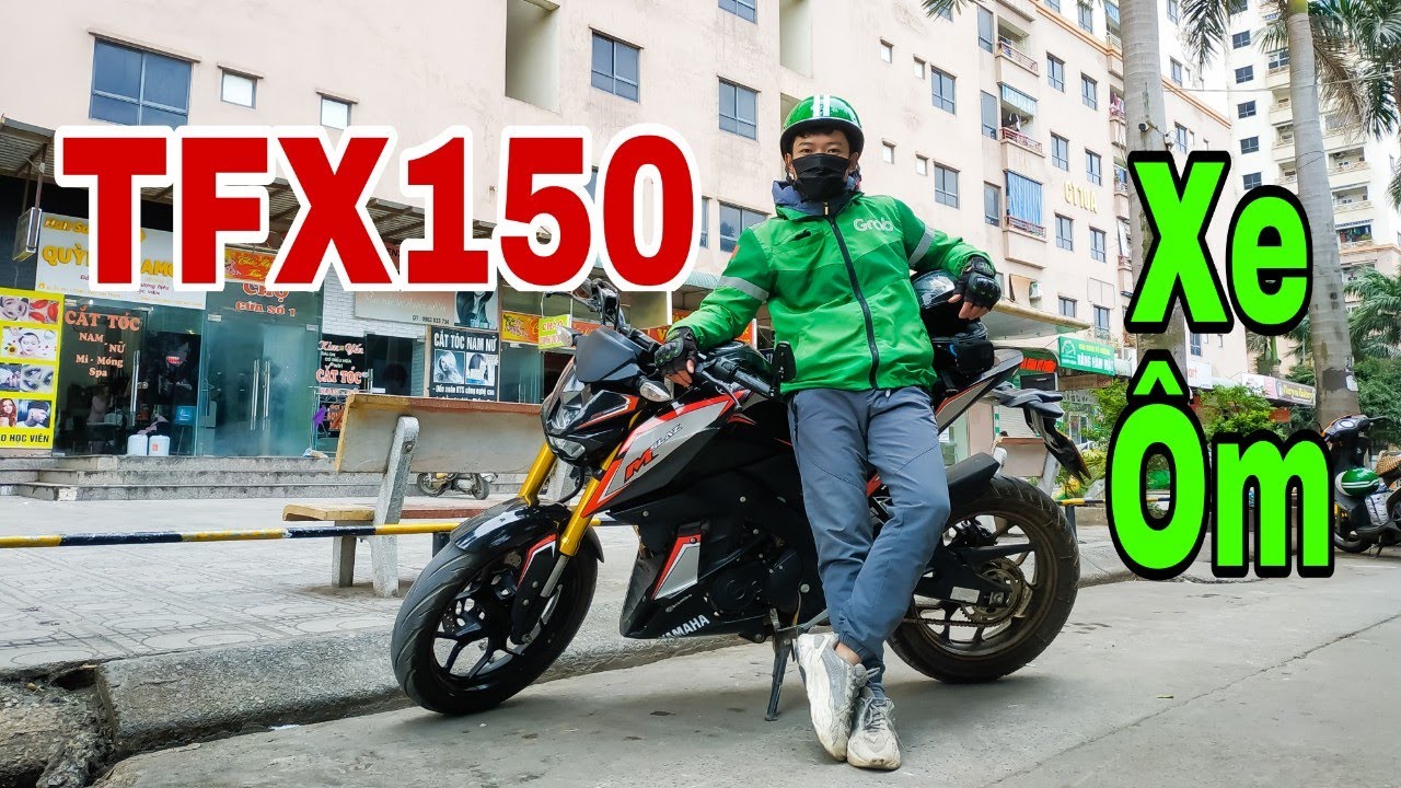 Đơn GrabFood đầy khó khăn - Chạy xe ôm bằng TFX150 sẽ ntn?