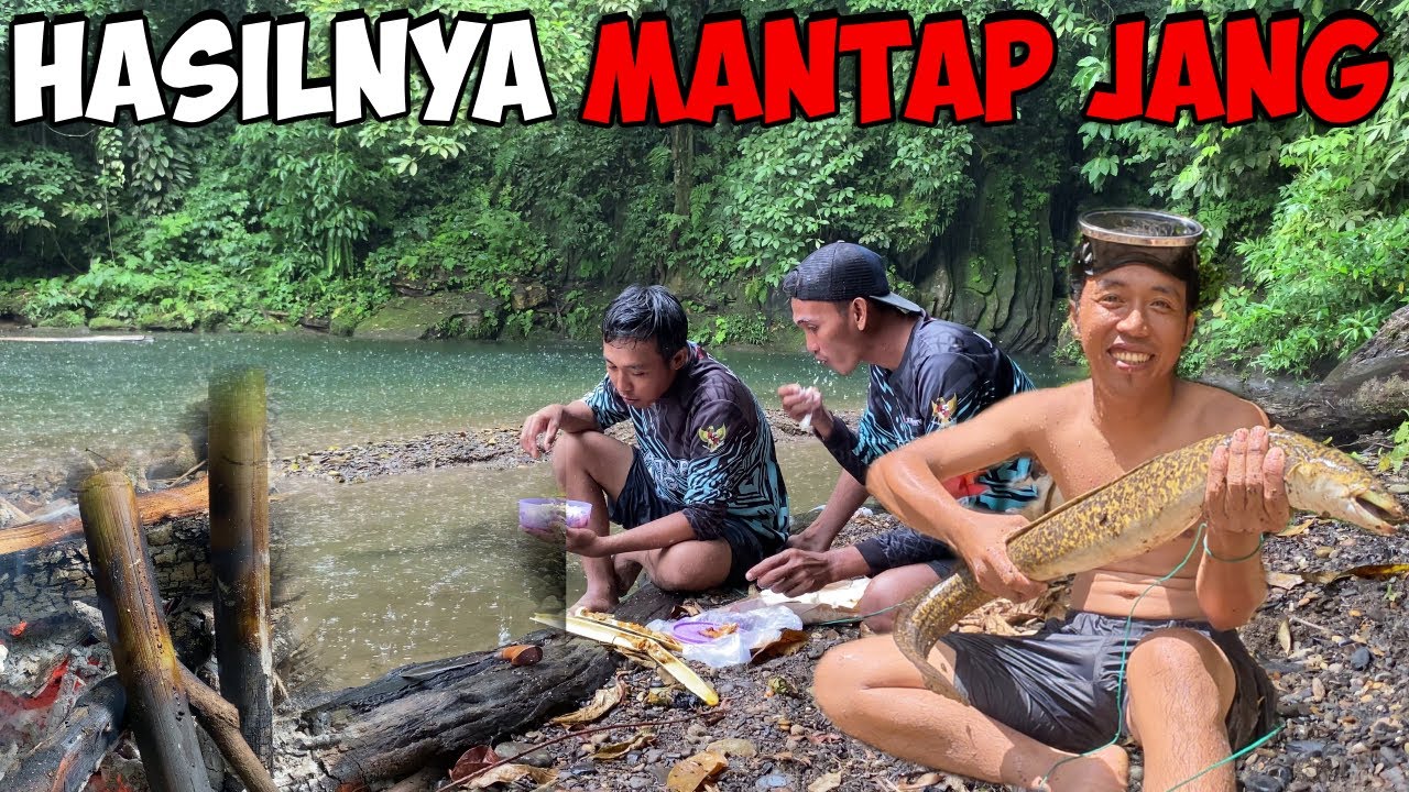 Sidat Tuo Jang | Berpetualang Ke Dalam Hutan Mencari Ikan Lanjut Masak & Makan Di Pinggir Sungai