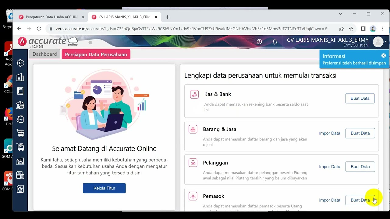 3_ ACCURATE ONLINE KASUS CV LARIS MANIS