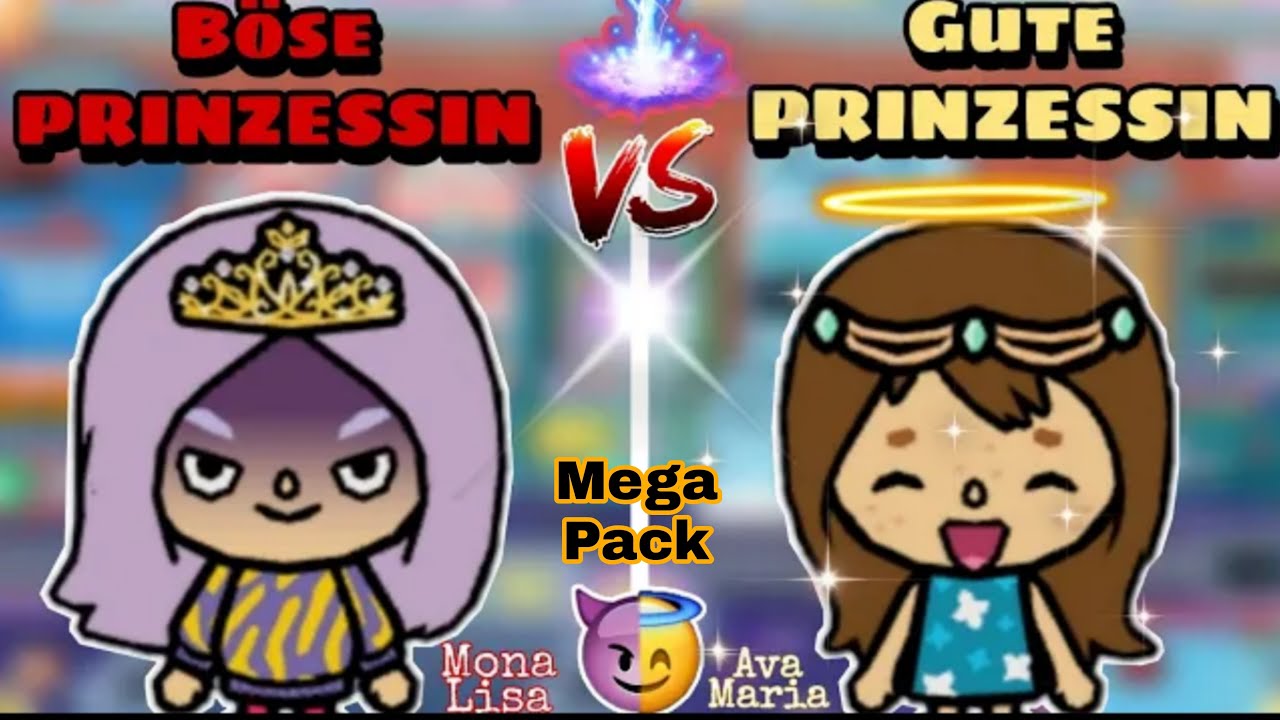 DIE BÖSE PRINZESSIN MONA LISA IM STREIT MIT DER NETTEN AVA MARIA| MEGA PACK |TOCA BOCA STORY DEUTSCH