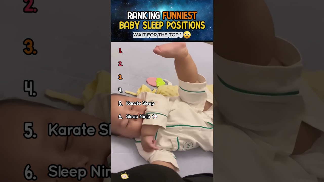 Ranking the Top 6 Funniest Baby Sleep Positions 😍 | Daily Shorts 
