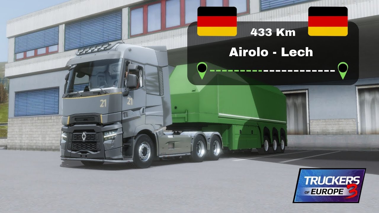 Delivery from Airolo to Lech: 433 km trip | TRUCKERS OF EUROPE 3