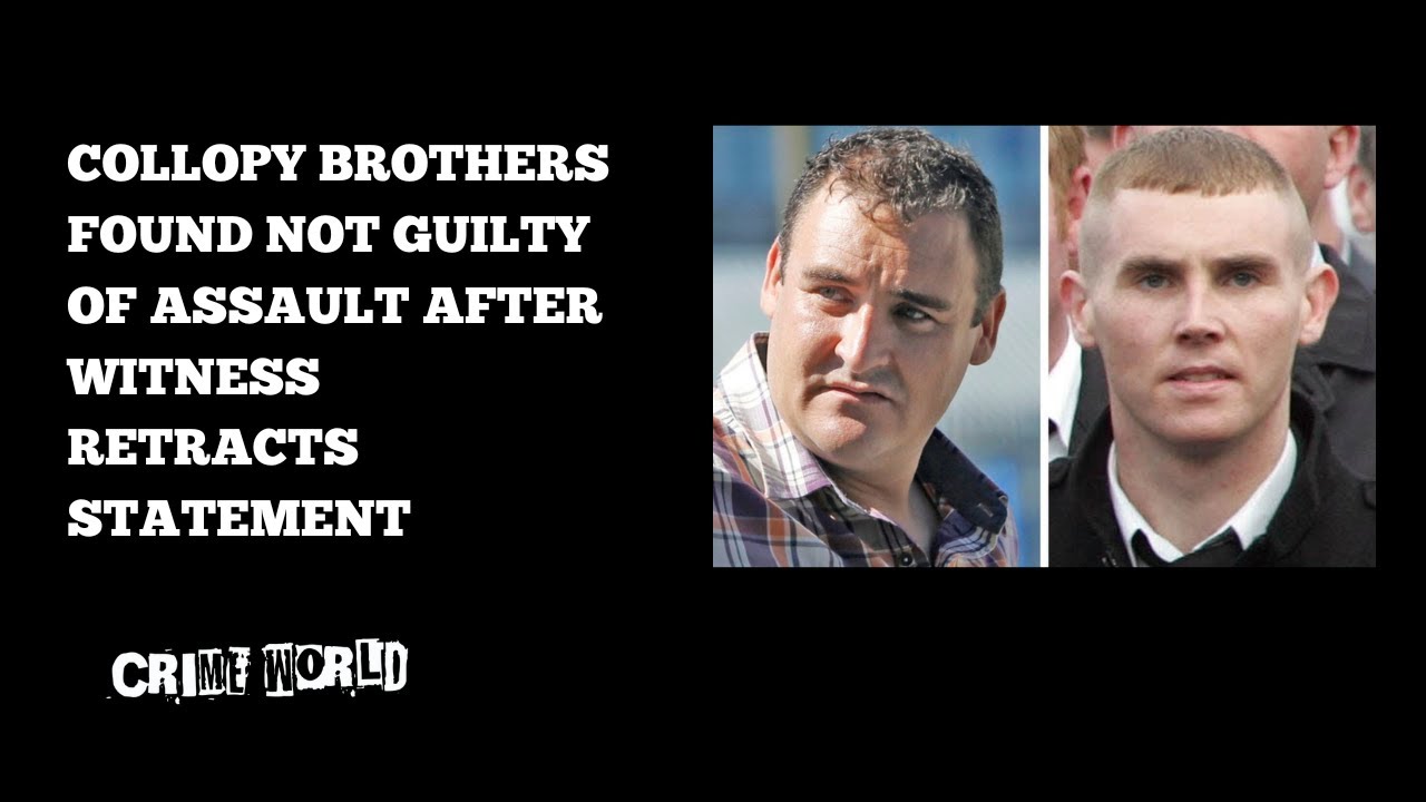 Collopy brothers found not guilty of assault after witness retracts statement