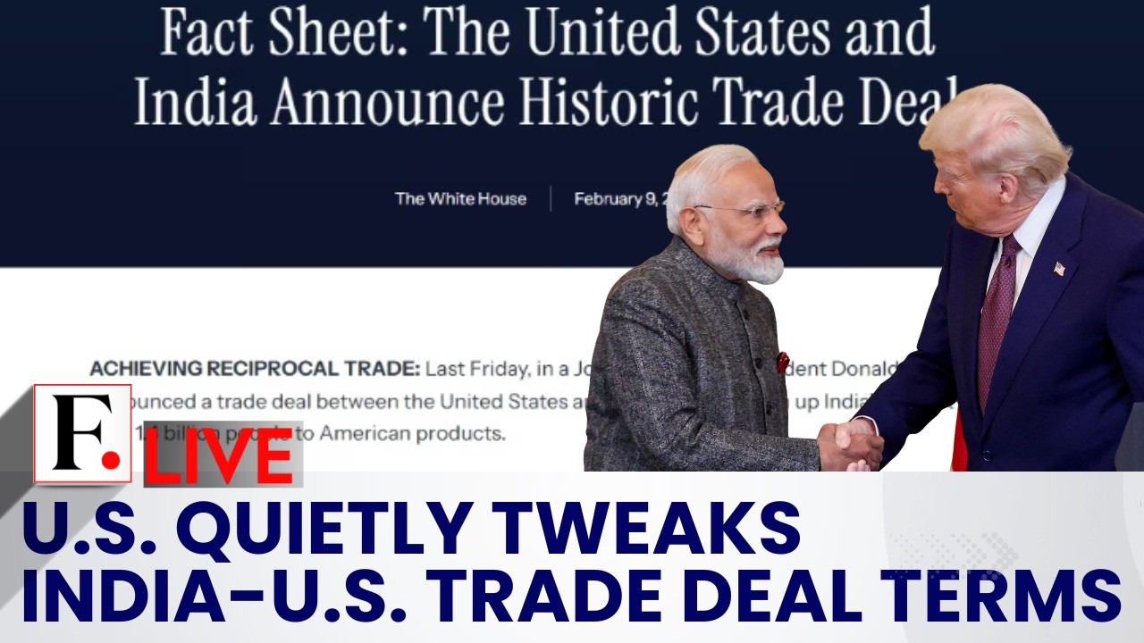LIVE: What’s New in Revised India-US Trade Deal White House Factsheet? | Firstpost Live | N18G