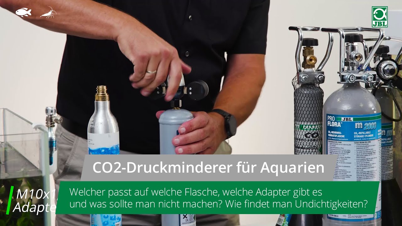 JBL TV #21: CO2-Druckminderer für Aquarien. Alles über Flaschen- und Gewindetypen