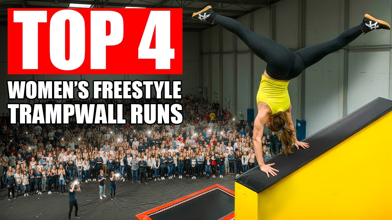 Top 4 Women's Freestyle Trampwall Runs