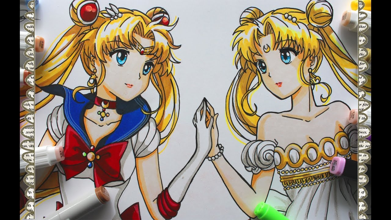 Cómo Dibujar a Sailor Moon Crystal How To Draw Neo Queen Serenity Speed Draw | CarlosNaranjoTV