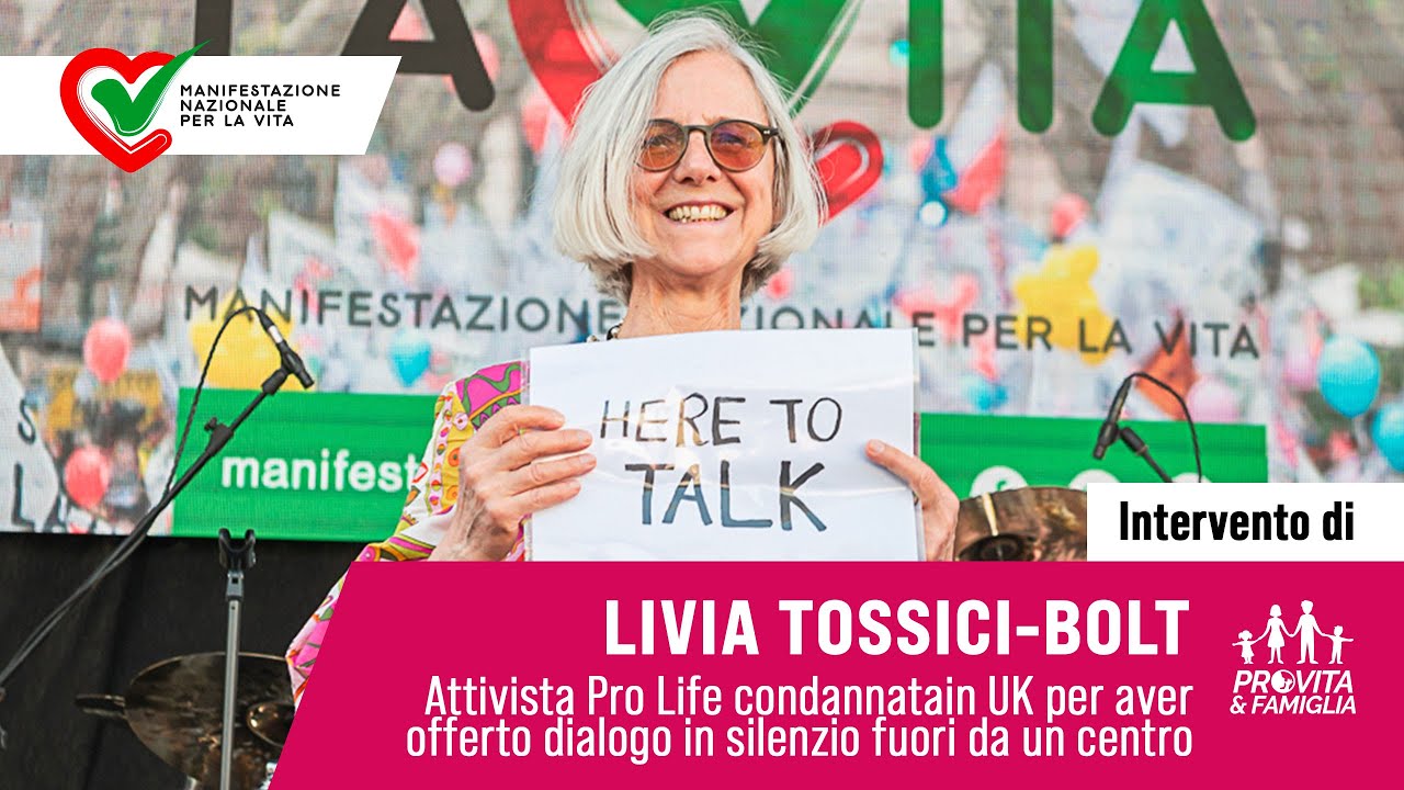 Livia Tossici Bolt arrestata per aver sostato davanti una clinica di aborti (Uk) a ScegliAmo la Vita