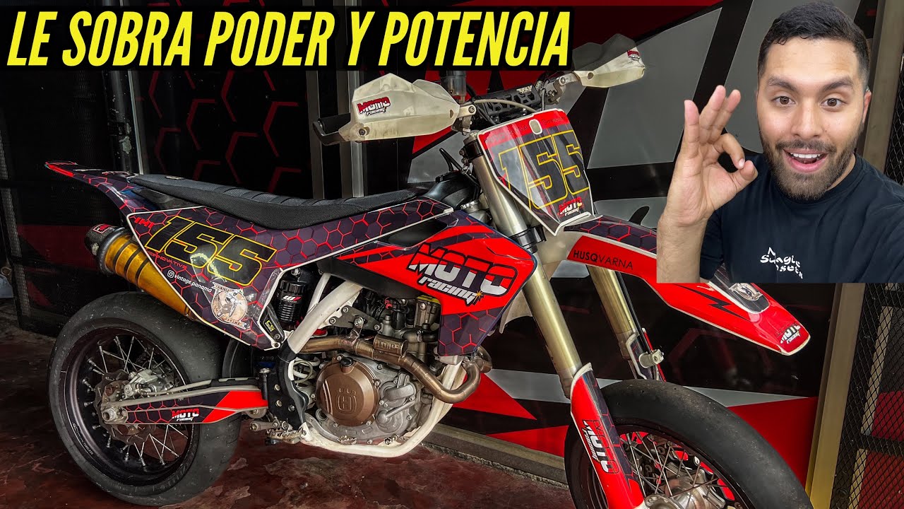 Husqvarna Supermoto 450 FS Revisión y Prueba de Manejo a Fuego 😱🔥