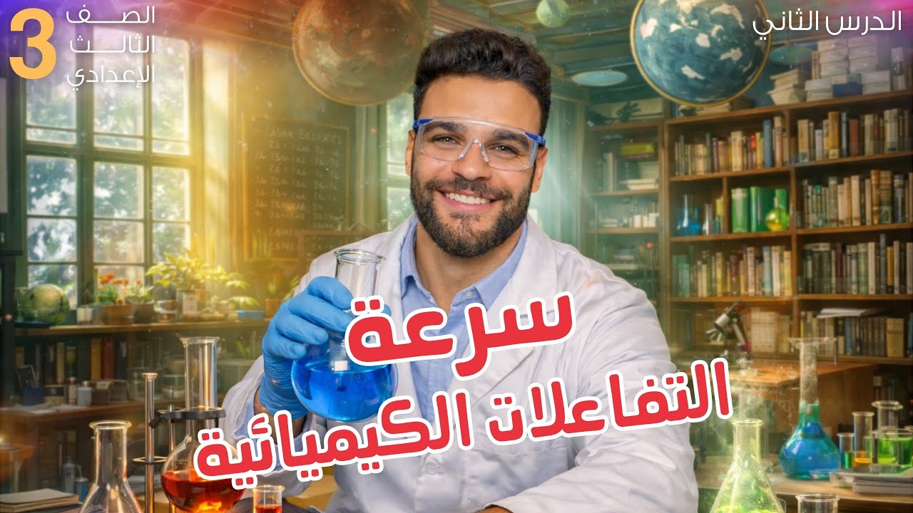 4- الدرس الثاني كاملا سرعة التفاعلات الكيميائية علوم 3 إعدادي