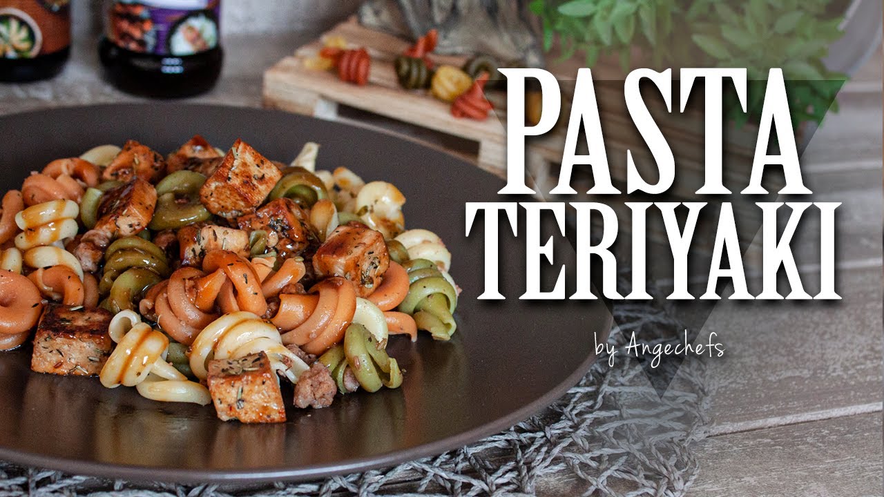 Pasta con Tofu a la Plancha, Soja y Salsa Teriyaki · Receta Fácil y Rápida