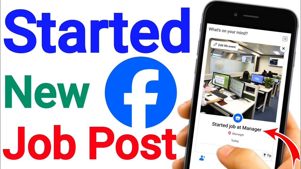 How To Share Started New Job Post On Facebook Profile And Page