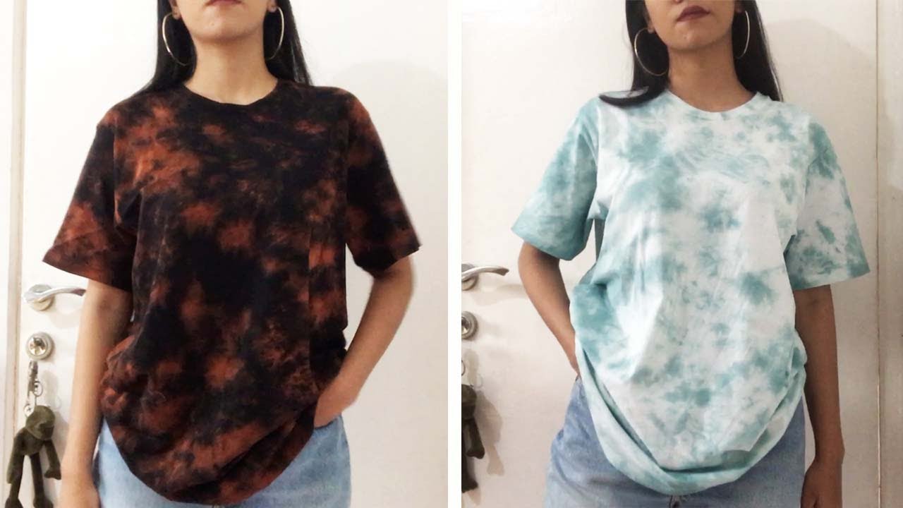 TIE DYE TUTORIAL | DIY CRUMPLE TIE DYE