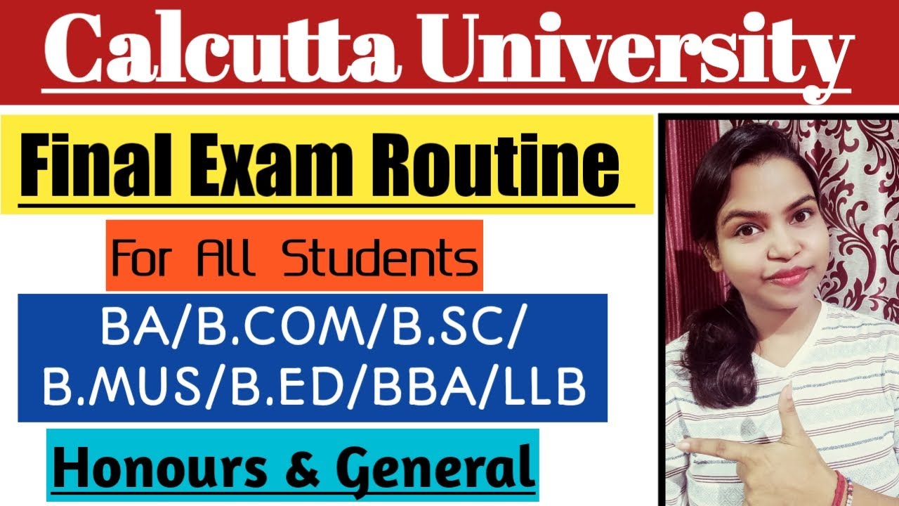 Final Exam Routine For All University Students || CU Published Exam Routine || Honours & General