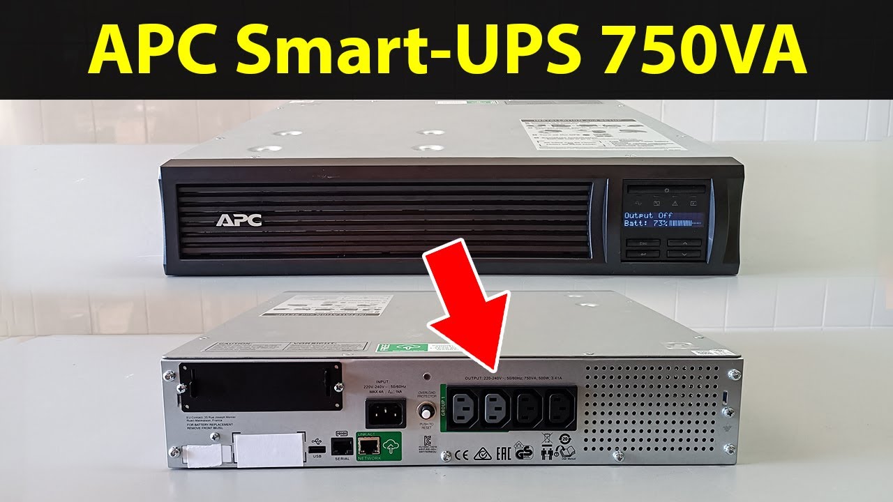 UPS APC Smart-UPS 750VA SMT750RMI2UC – Uninrupted power supply para um bastidor de rede de servidor