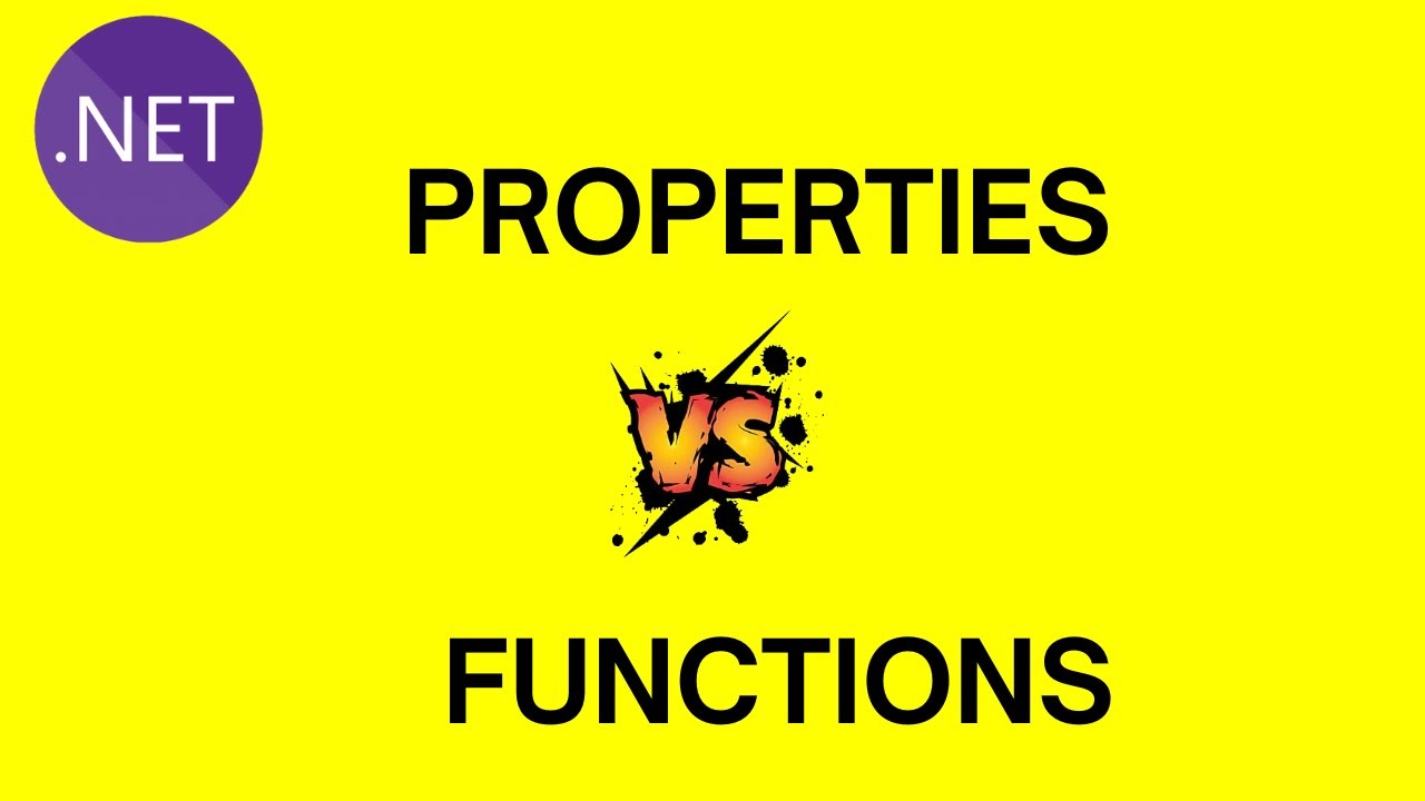Q What is the difference between Property and Function in C# .NET?