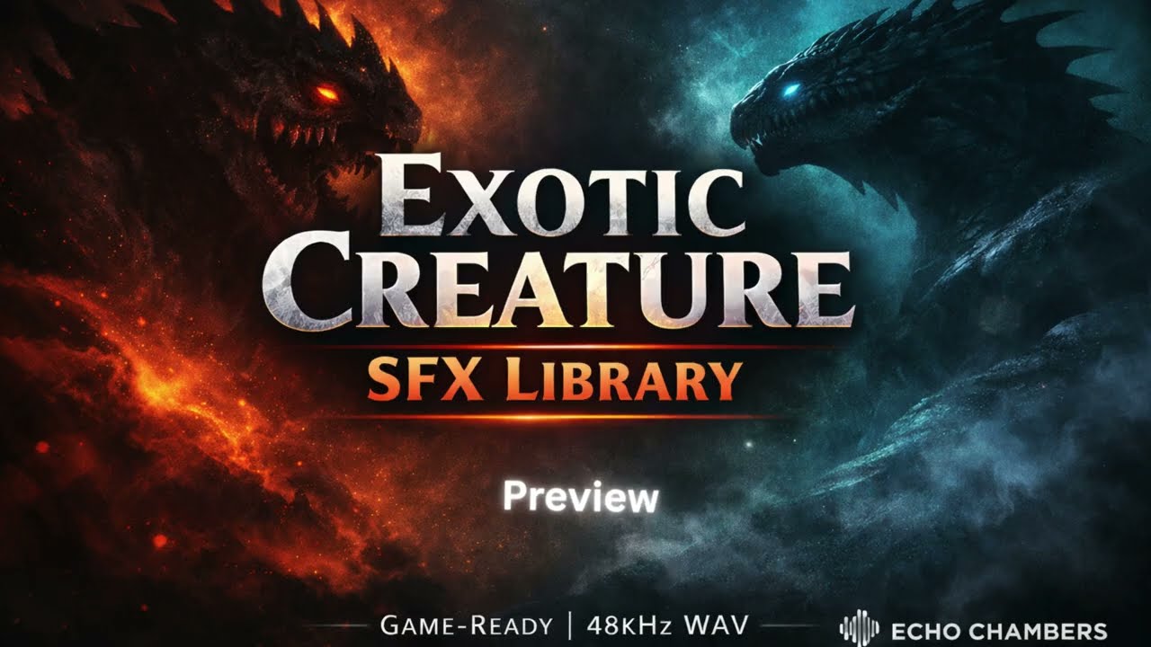 Exotic Creature Sound Library – Multipurpose Attacks, Calls & Reactions