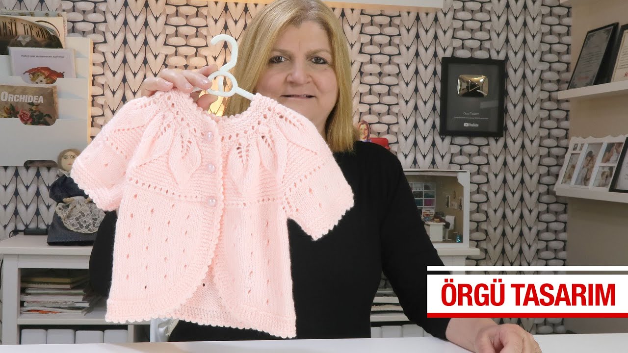 Örgü ile Kız Çocuklar için 1 Yumaktan Çıkan Bolera Yapımı