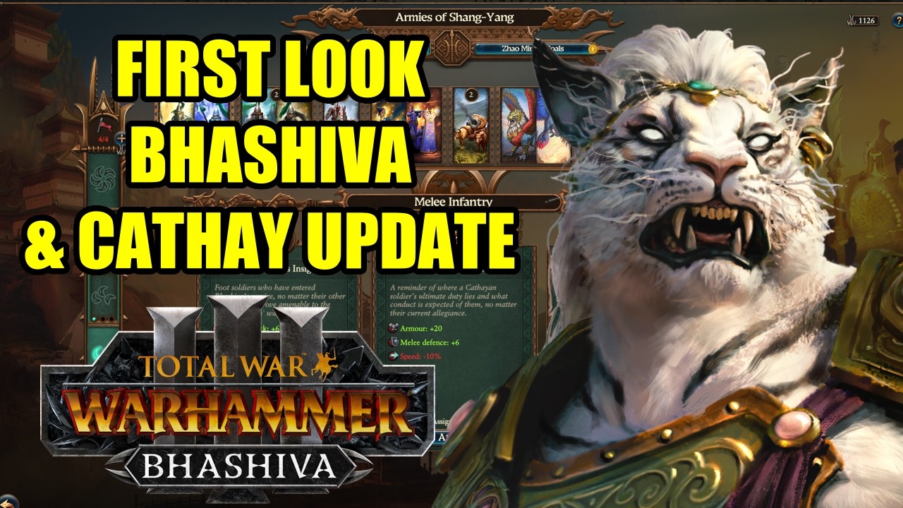 FIRST LOOK - BHASHIVA'S Unique Campaign & Grand Cathay Update - Total War Warhammer 3