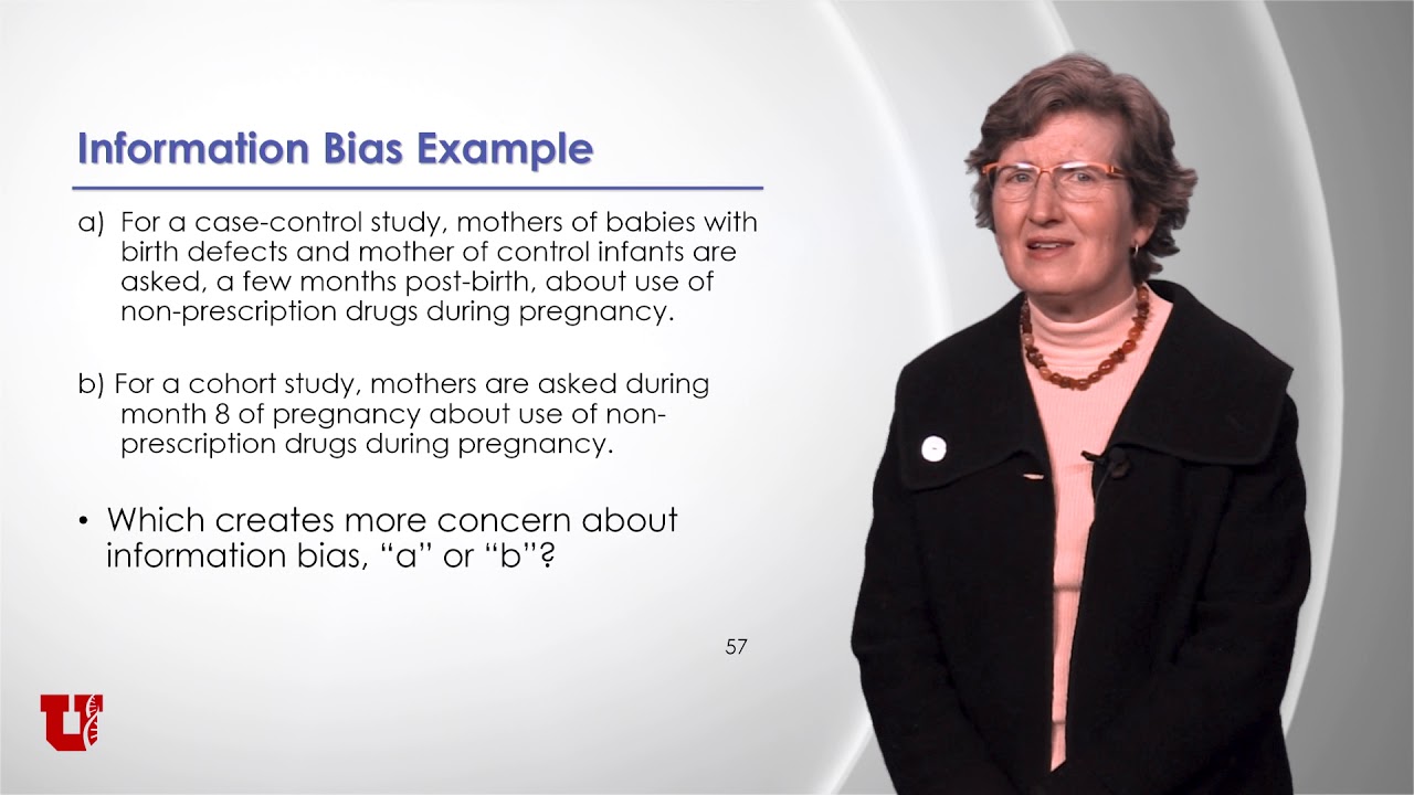 MDCRC 6010   Confounding and Bias   Information Bias 2019