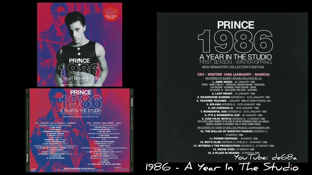 Prince - 1986 A Year In The Studio - First Season (Disc 1)