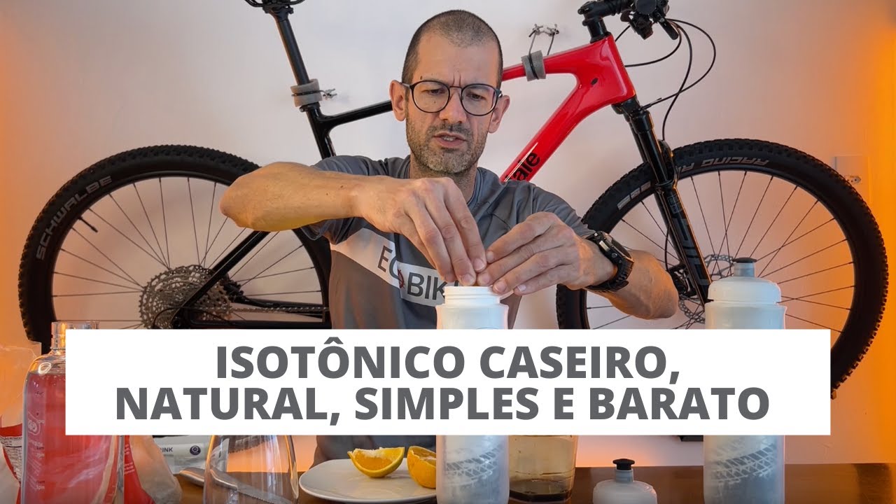 Isotônico caseiro, natural, simples e barato para ciclismo