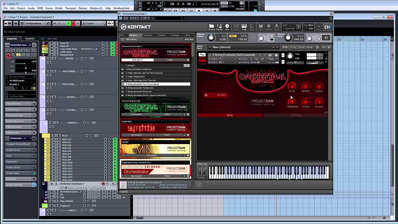 ProjectSAM Orchestral Essentials 2   instruments