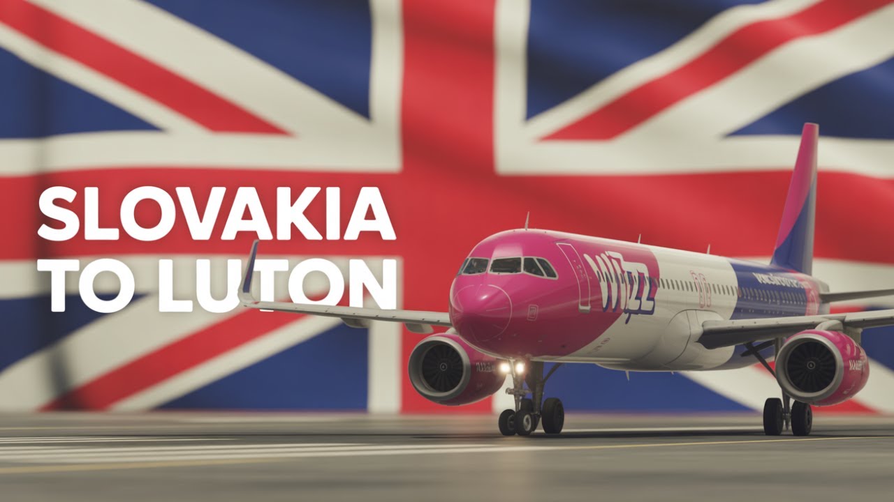 Slovakia - Wizz Air Take off from Kosice International Airport to Luton KSC - LTN aboard an A321 neo