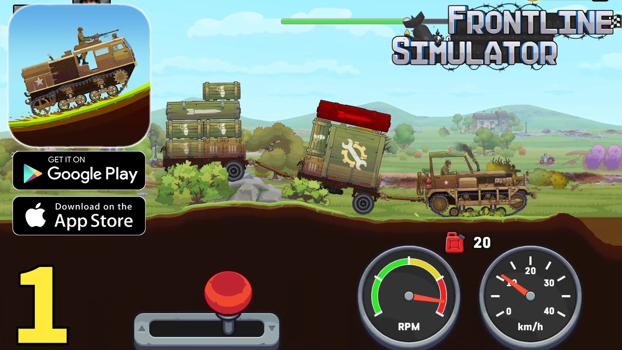 Frontline Truck Simulator Gameplay Walkthrough Part 1 (ios, Android)