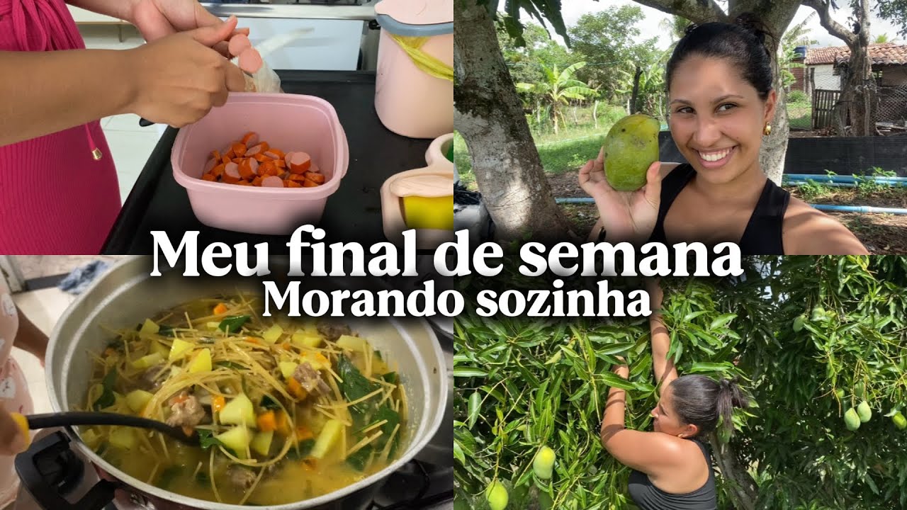 VLOGÃO DO MEU FINAL DE SEMANA: rotina real morando sozinha, dia chuvoso e tranquilo, descanso!