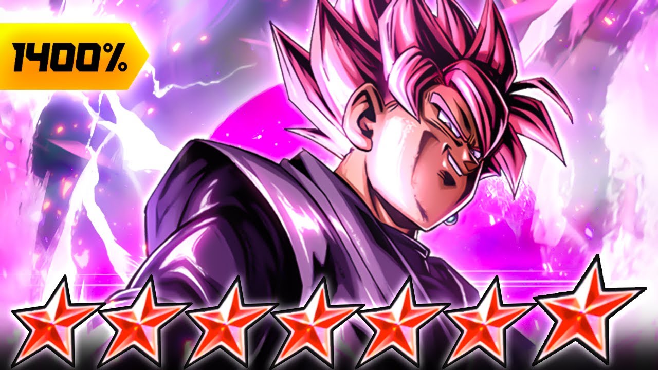 (Dragon Ball Legends) ZENKAI 7, 1400%, 14 STAR LF SSJ ROSE GOKU BLACK! THE FUTURE IS....DARK?