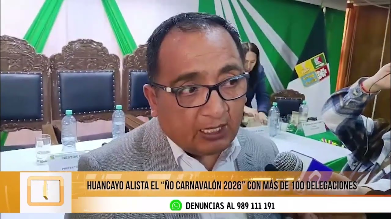 Huancayo anuncia el Ño Carnavalón 2026
