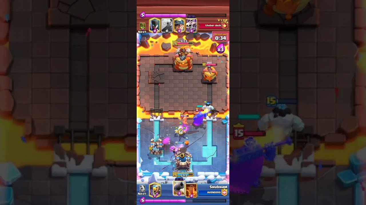 How did bro choke this😭 #clashroyale #supercell