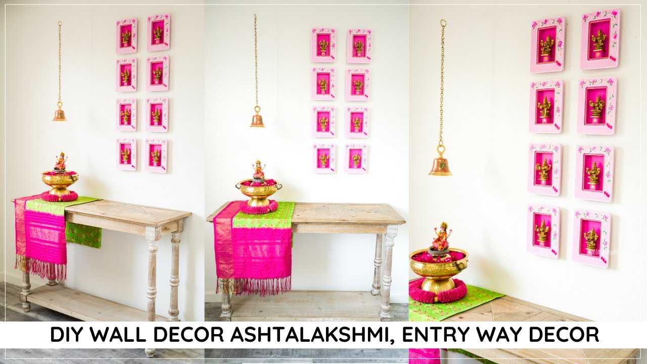 DIY Ashtalakshmi Wall Decor | Lakshmi Wall Decor | Indian Homes | Indian Home Wall Decor