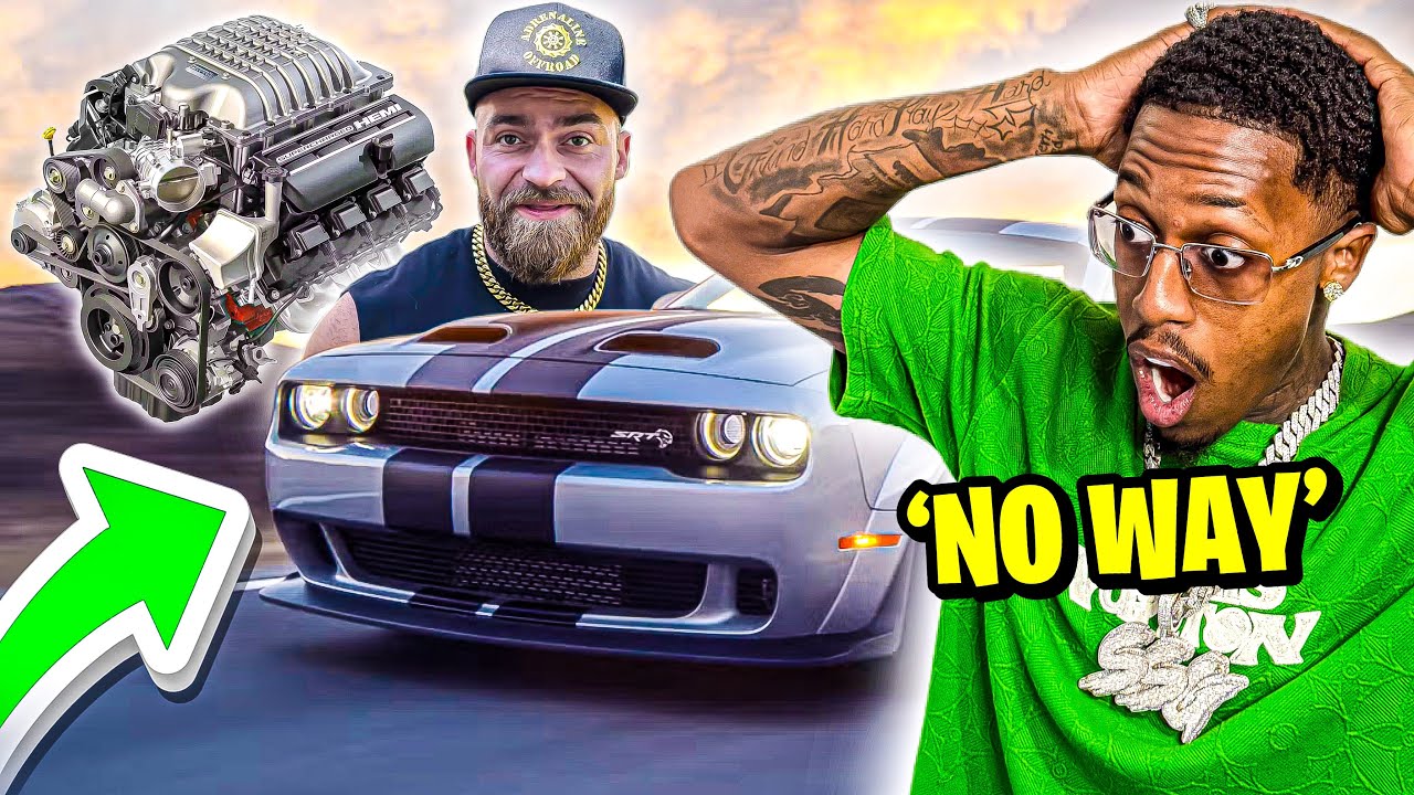 He’s Putting A HellCat Engine In His Truck! 😳