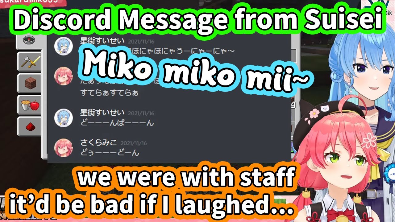 Miko & Suisei's Secret Conversation during Work [ENG Subbed Hololive]
