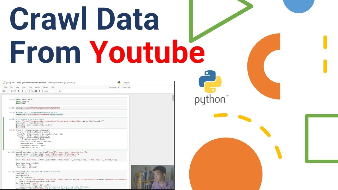 Lấy Dữ Liệu từ một kênh Youtube bất kỳ bằng Python và Phân Tích Tìm Insights | Extract Data Youtube