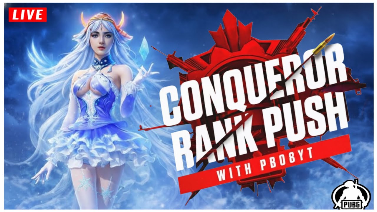 🏆 Road to Conqueror! 🔥 Non-Stop Rank Push with PB08YT 🎮 (BGMI/PUBG)
