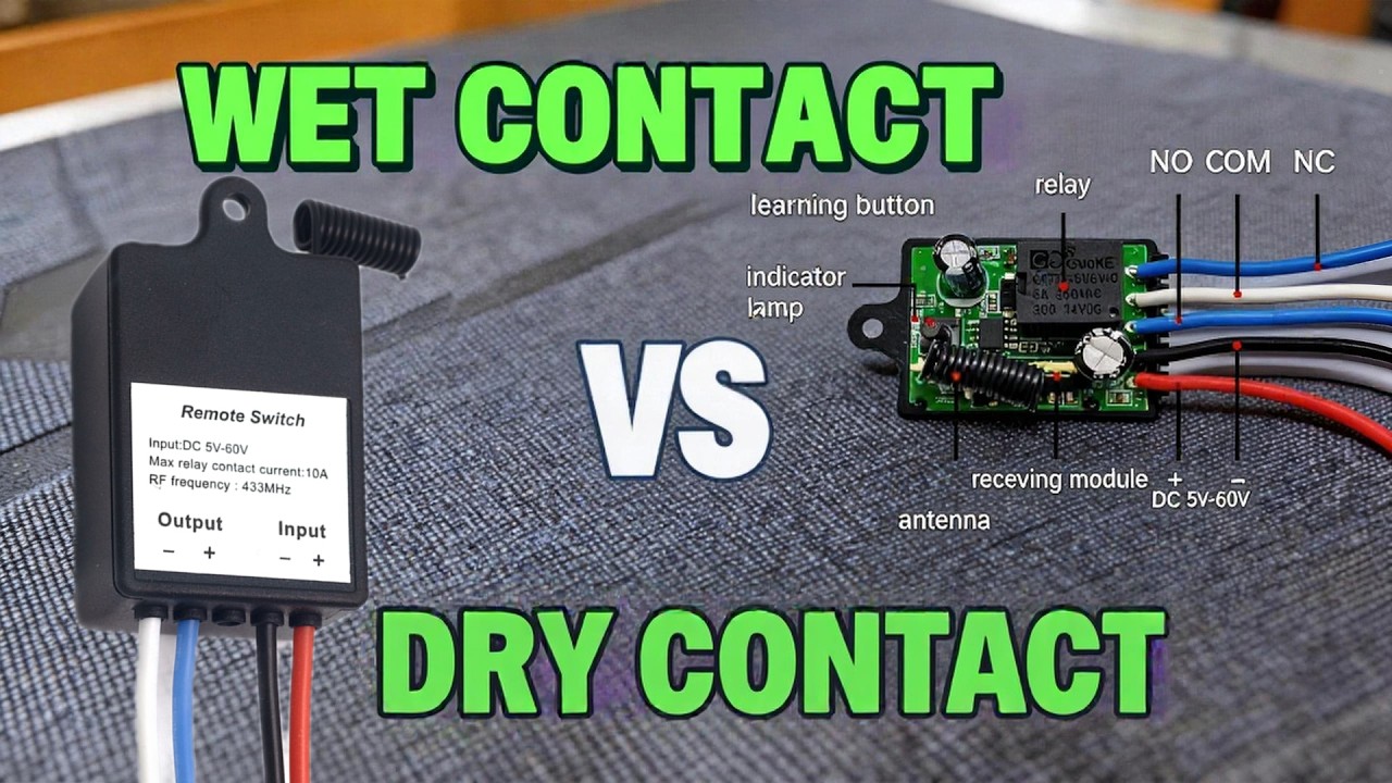 How to Wire Remote Relay for Electric Door Lock Dry Contact vs Wet Contact & Voltage Test DC12V 24V