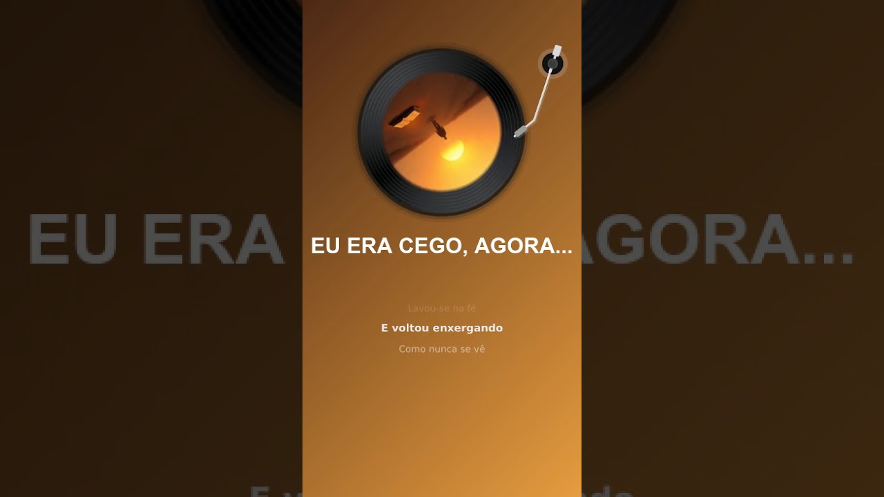 EU ERA CEGO, AGORA VEJO 2 Domingo 15 #deustemumapalavrapravoce #louvores